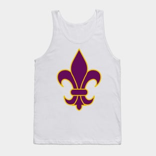 Fleur de lis (purple) Tank Top